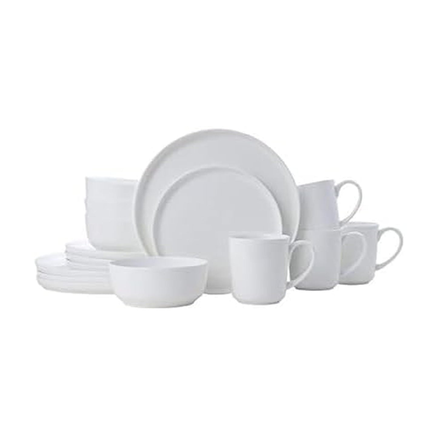 Mikasa 5266100 Samantha Chip-Resistant 16 Piece Set, Service for 4 White