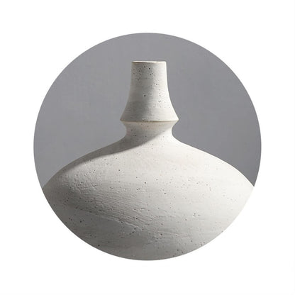 Large Ceramic Antique Stoneware Vase, Handcrafted Porcelain Flower Vase for Living Room, Bedroom, Office