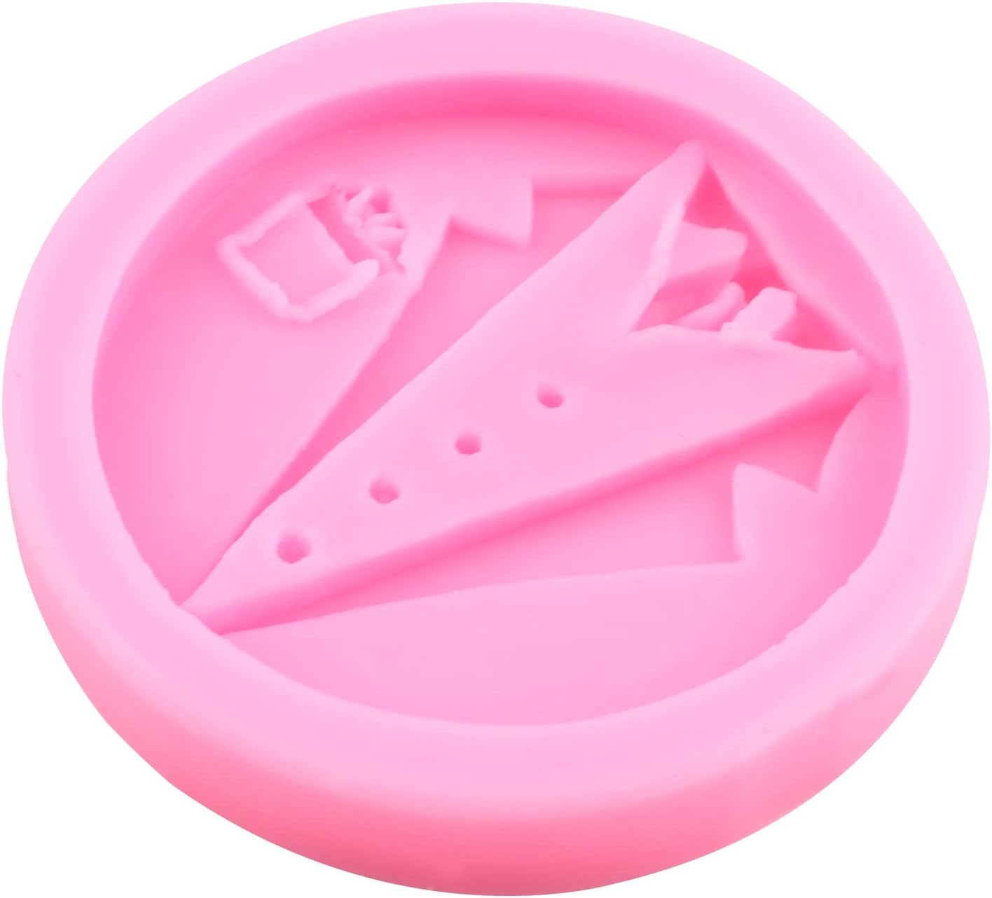 Father's Day Molds, Dad Candy Chocolate Silicone Molds, Heart Bow Tie Beard Fondant Molds Set of 4