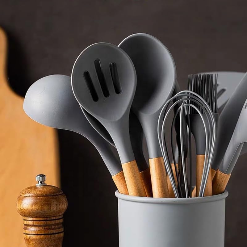 Infinite Kitchen Utensils Set, Silicone Cooking Utensils for Nonstick Cookware, Heat Resistant 392°F, Dishwasher Safe