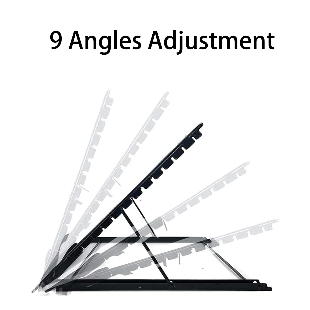 A3S/A4 Light Pad Metal Stand - 9 Angles Adjustable Non-Skidding Holder for Laptop, Light Board/Box/Table, Tracing for 5D Diamond Painting | Sketching | Drawing