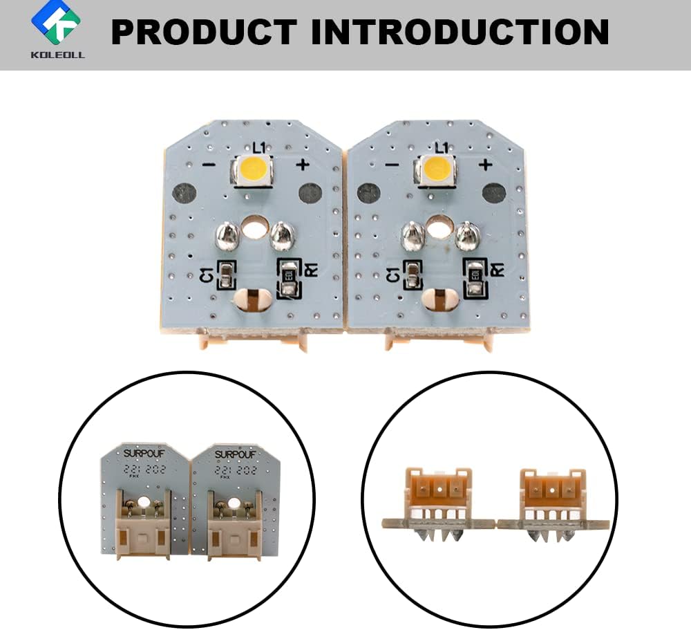 WR55X11132 WR55X25754 WR55X26486 Refrigerator LED Light Compatible with GE Refrigerator (2-Pack)