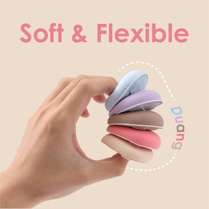 5Pcs Makeup Sponge For Foundation Concealer And Powder, Latex Free Blender Sponge For Natural And Easy Makeup Soft Long-lasting And Beginner-friendly, Green, Medium