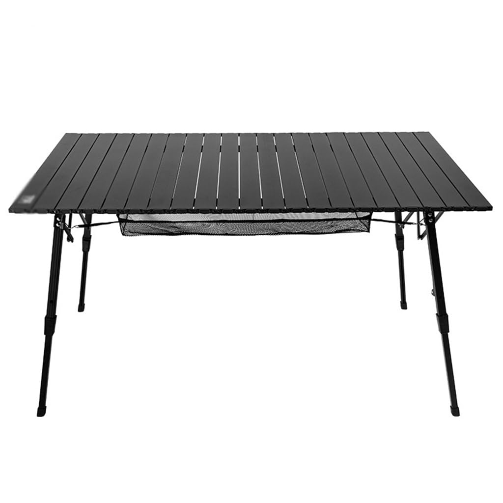 HYUIO Outdoor Egg Roll Table Folding Table and Chair Aluminum Alloy Table Picnic Table Barbecue Camping Table