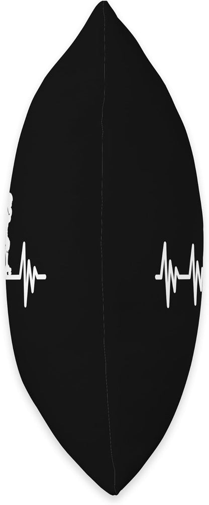 Rollerblade Inline Skates Heartbeat Throw Pillow