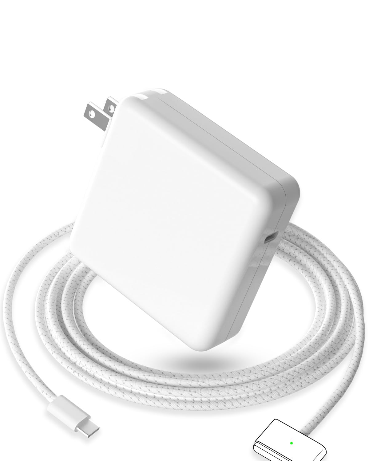 Mac Book Pro Charger - 96/70W USBC to Magnetic 3 Charger for Mac pro 14-16inch 2021 2023 2024 M1 M2 M3 M4, Mac Air 13-15inch 2022 2023 2024 2025 M2 M3 M4, Include 6.6ft Charge Cable