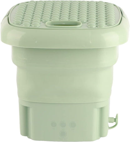 Mini Portable Washing Machine, Foldable Small Washer Bucket Type with Deep Cleaning, Half Automatic Wash Spin Dry for