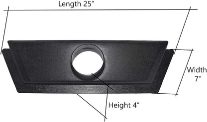 Big Horn 11115 24-Inch Floor Sweep with 4-Inch Port