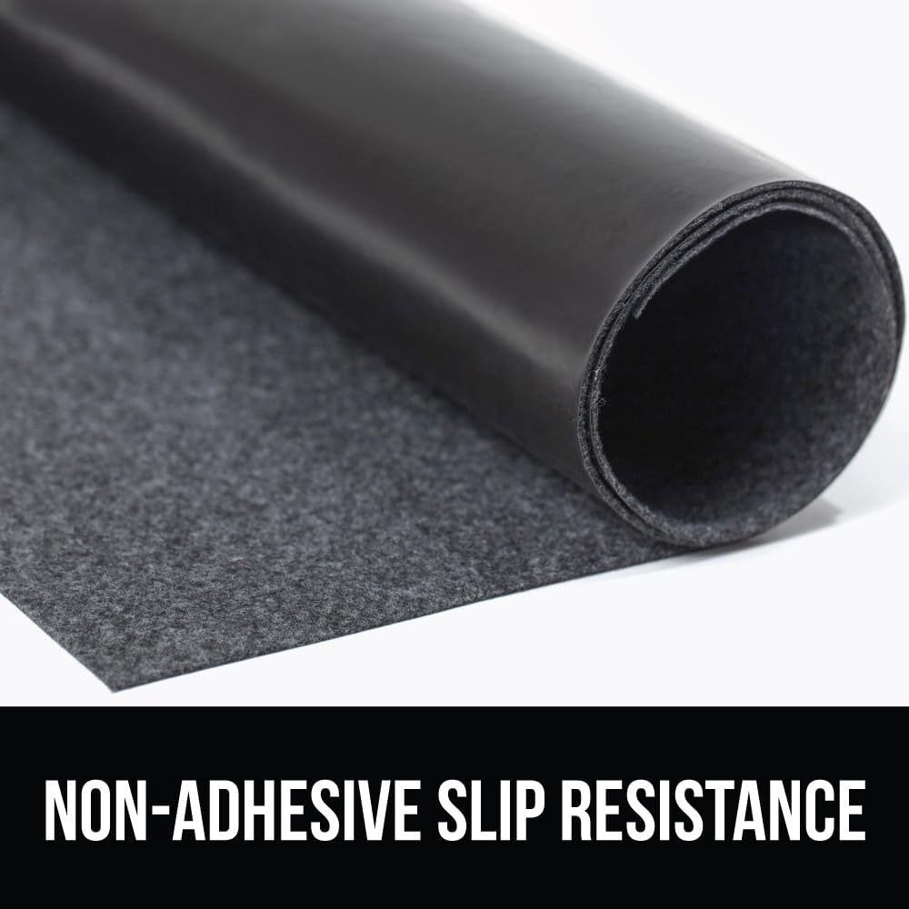 GORILLA GRIP LeakGuard Non-Adhesive Under Sink Mat for Kitchen Cabinet, Waterproof Quick Dry Shelf Liner, Durable Absorbent Felt Mats for Bathroom Sinks, Cabinets, Dresser, Easy to Trim 24x30 Charcoal