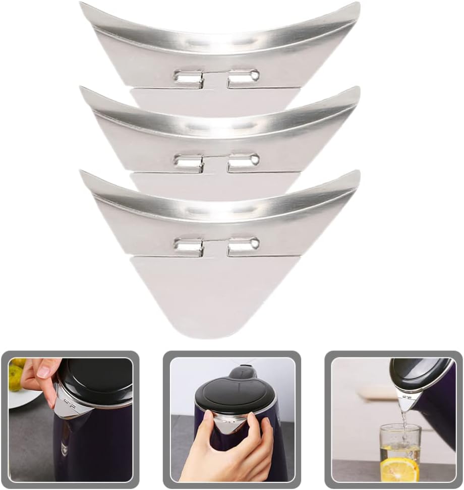 Operitacx Electric Tea Kettle Spout Cover Sleeve, Stainless Steel Pourers Spouts Caps Anti-splash Dispenser