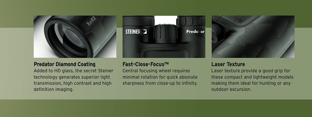 Steiner Predator Series Hunting Binoculars, 10x42 New Model