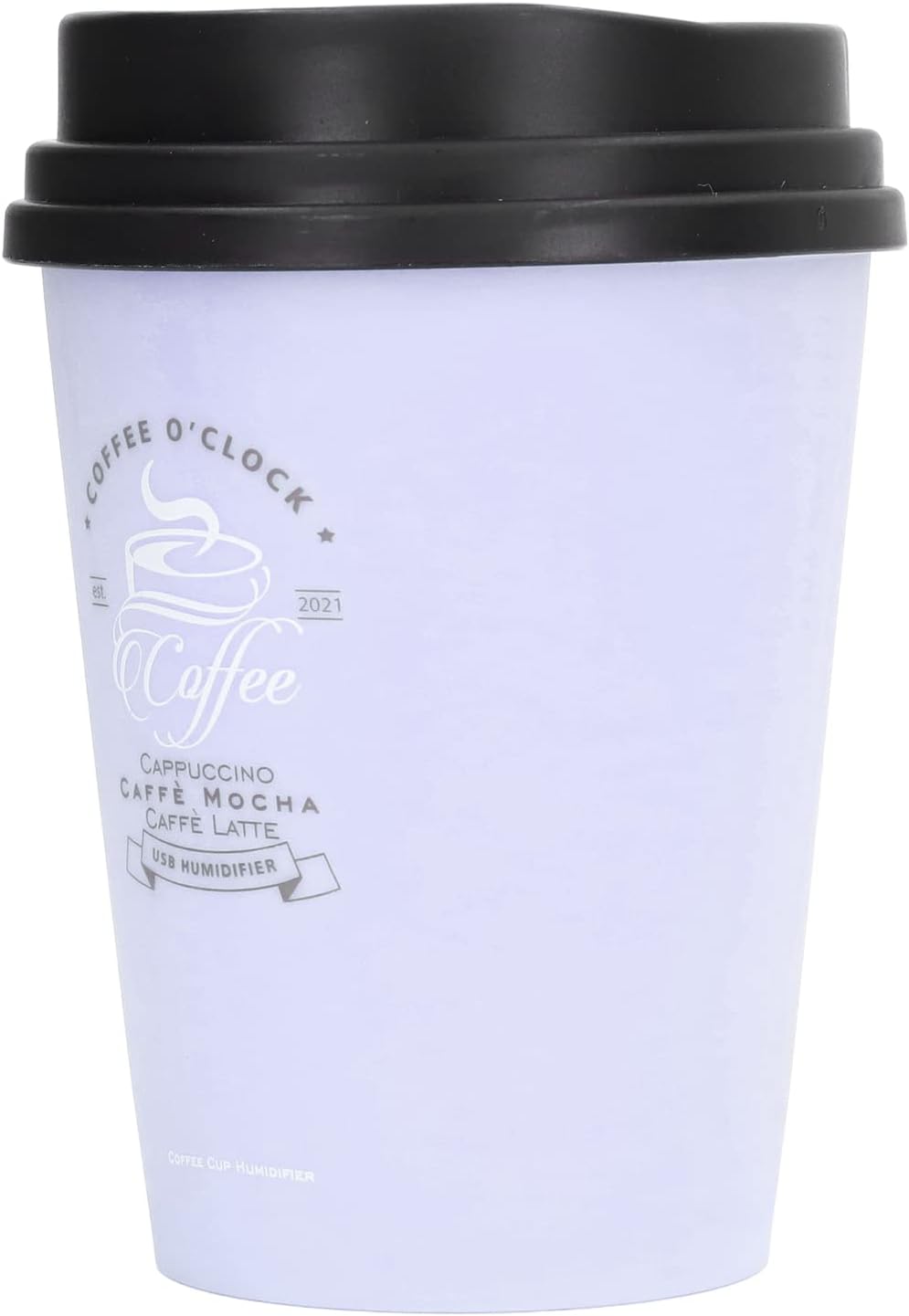 Coffee Cup Humidifier, Compact Lightweight Desktop Humidifier for Baby Bedroom Travel Office Use