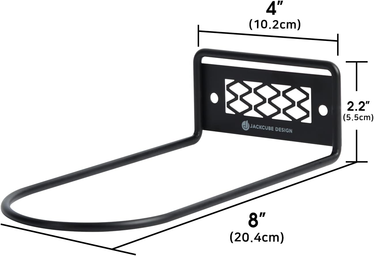 Set 6 -MK1068A J JACKCUBE DESIGN Black Metal Floating Shoe Display Shelves for Wall Mount, of Sneaker Showcase