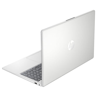 HP 15.6" Portable Laptop, HD Display, Intel Quad-Core N200 Processor, 16GB RAM, 128GB Storage, Wi-Fi 6, Webcam, HDMI, Numeric Keypad, Windows 11 Home, Silver