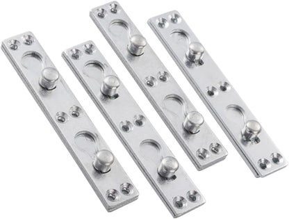 Holibanna 12 Pcs Bed Replacement Connectors, Hinge Hardware for Furniture Repair, Bed Rail Hanger Accessories