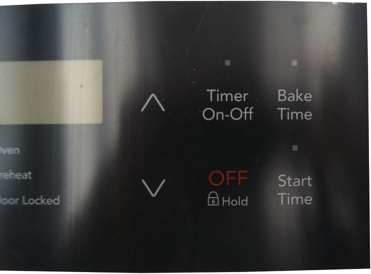 Supplying Demand 316419145 4582995 Range Black 10 Button Clock Overlay Replacement