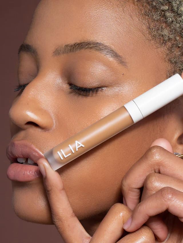 ILIA - True Skin Serum Concealer | Non-Comedogenic, Cruelty-Free, Vegan, Safe For Sensitive Skin, Reduces Appearance of Dark Circles + Blemishes (Arrowroot SC.5, 0.16 oz | 5 ml)