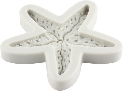 Starfish Silicone Fondant Mold, Marine Theme Cake Molds for Sugar Cake Decorating, Cupcake Topper