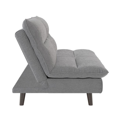 Lexicon Manisha Futon Sofa Sleeper Bed, Gray