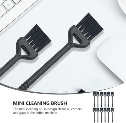 minkissy 60Pcs Coffee Machines Cleaning Brush, Plastic Espresso Machines Brush, Mini Brush for Keyboard and Electric