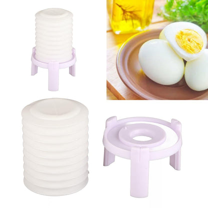 Boiled Egg Extractor, Portable Kitchen Tools Egg Shell Remover with Easy and Operation, Suitable for Boiled Eggs, for Home Kitchen or Catering Industry (White)