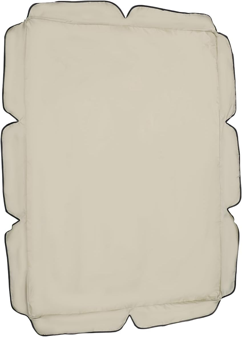 Yardwe Patio Swing Cover, Outdoor Replacement Canopy Cover, Garden Chair Shade Protector (55.9"x47.2")