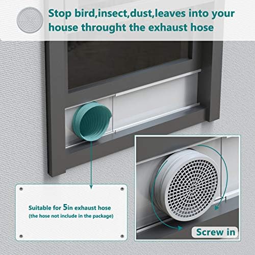 Daisypower Portable Air Conditioner Window Kit, Adjustable Seal Panels for Sliding Windows with 5" Diameter Hose