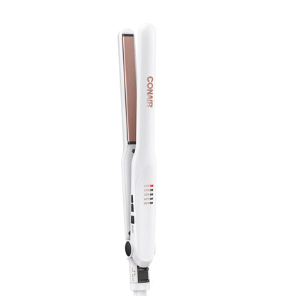 Conair Double Ceramic Flat Iron, 1 1/2-inch Wet-to-Dry Hair Straightener