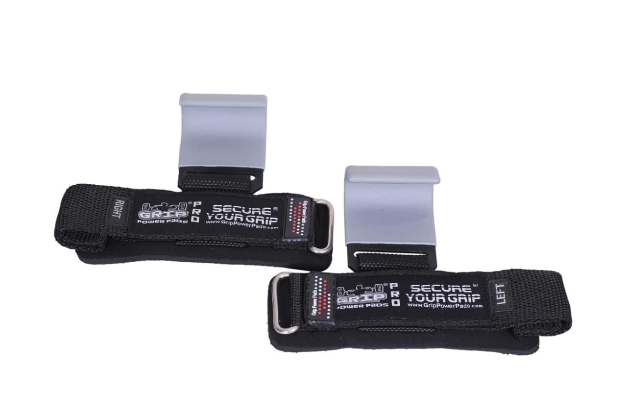 Weight Lifting Hooks Heavy Duty Lifting Wrist Straps Pull Ups Deadlift Straps Power Lifting Grips Padded Workout Straps for Weightlifting Gym Gloves for Men & Women Premium Workout Equipment