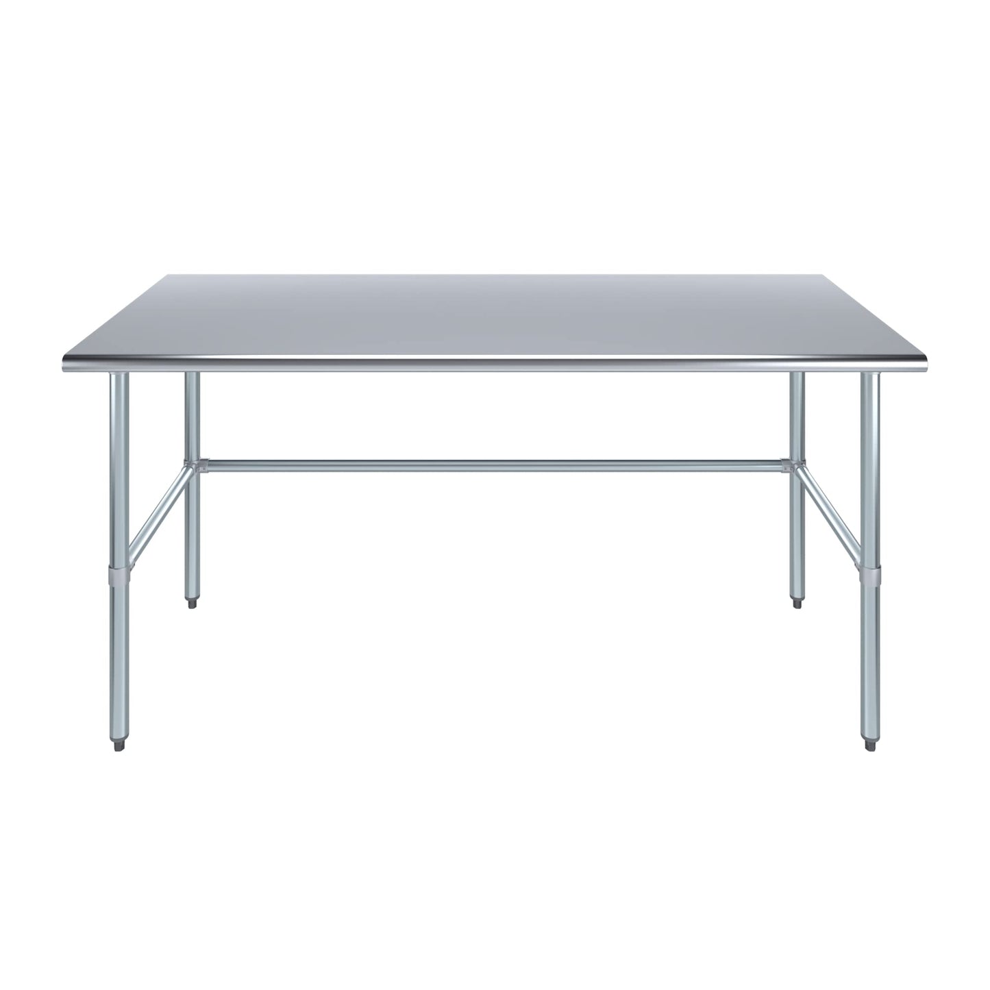 30 in. x 72 in. Open Base Stainless Steel Work Table | Residential & Commercial | Food Prep | Heavy Duty Utility Work Station | NSF