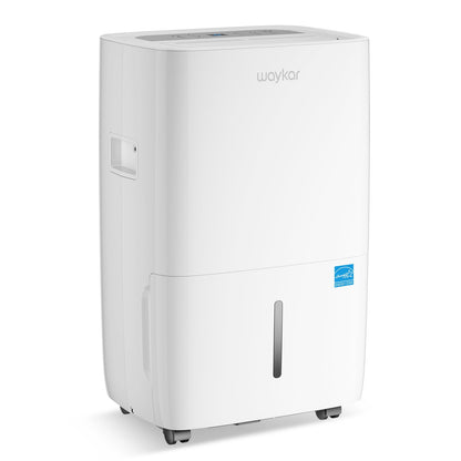 Waykar 80 Pints Energy Star Dehumidifier for Spaces up to 5,000 Sq. Ft at Home, in Basements and Large Rooms with Drain Hose and 1.14 Gallons Water Tank
