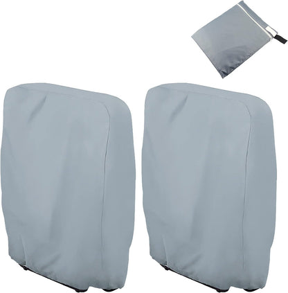 Uranshin 2PCS, 28" 13" 43" Outdoor Folding Chair Covers Zero Gravity Chair Covers Waterproof, Sturdy Folding Patio