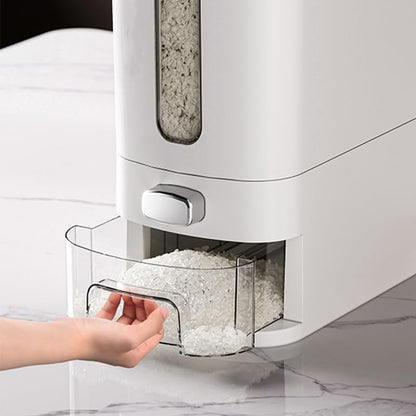 12 Lbs,Large IEEK Rice Dispenser Cereal Dry Food Storage Containers Rice Storage Container Sealed Moisture Proof