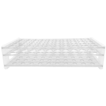 Plastic Test Tube Rack for 15/18 mm Tubes, Hole Diameter is 18.7mm, Holds 50, Detachable, Karter Scientific 208U2 (Pack of 1)