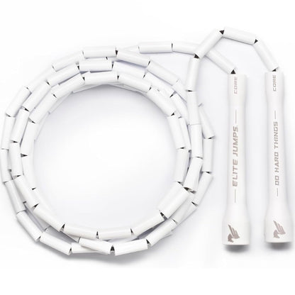Elite Jumps - Do Hard Things 1” Beaded Jump Ropes - Strong & Durable Materials - Resize & Adjust - Fitness & Cardio Training - Improve Rhythm, Speed, Agility