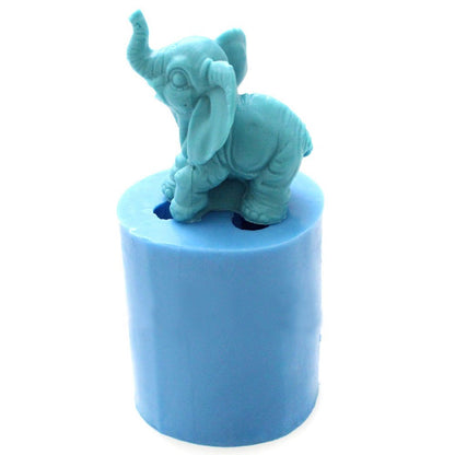 3D Silicone Soap Molds for Soap Making Elephant DIY Soap Molds Bar Silicon Candle Mold DIY Craft Handmade Soap (11211)