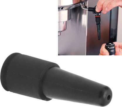 Estink Coffee Machine Nozzle, Silicone Steam Nozzle, Milk Foam Spout Replacement for DeLonghi Coffee Maker, Black