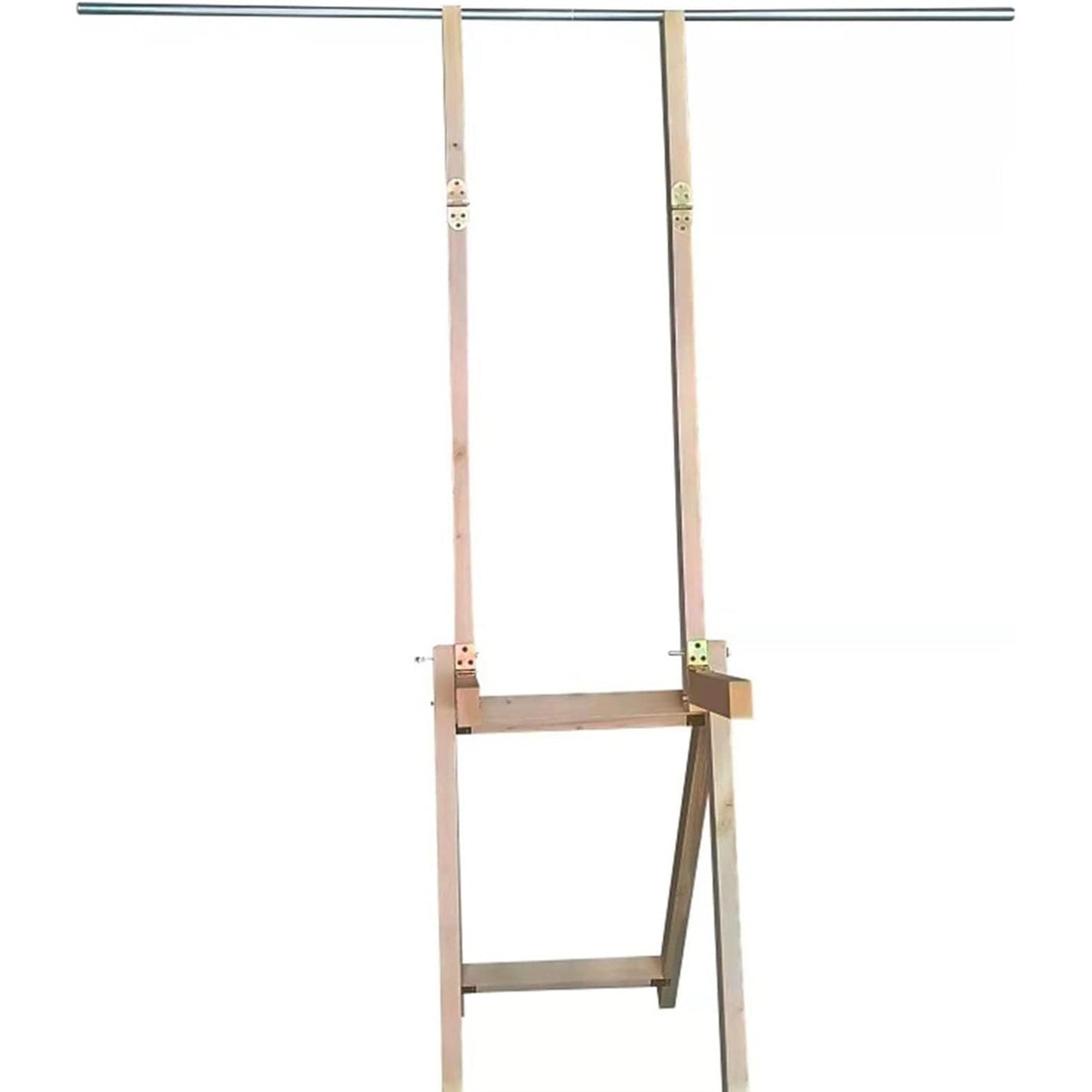 XingLi Wooden Archery Target Stand for Backyard Targets Shooting Adjustable Foldable Adjustable Mobile Straw Targets Stand, Portable Support Frame with Archery Backstop Heavy Duty Arrow Netting