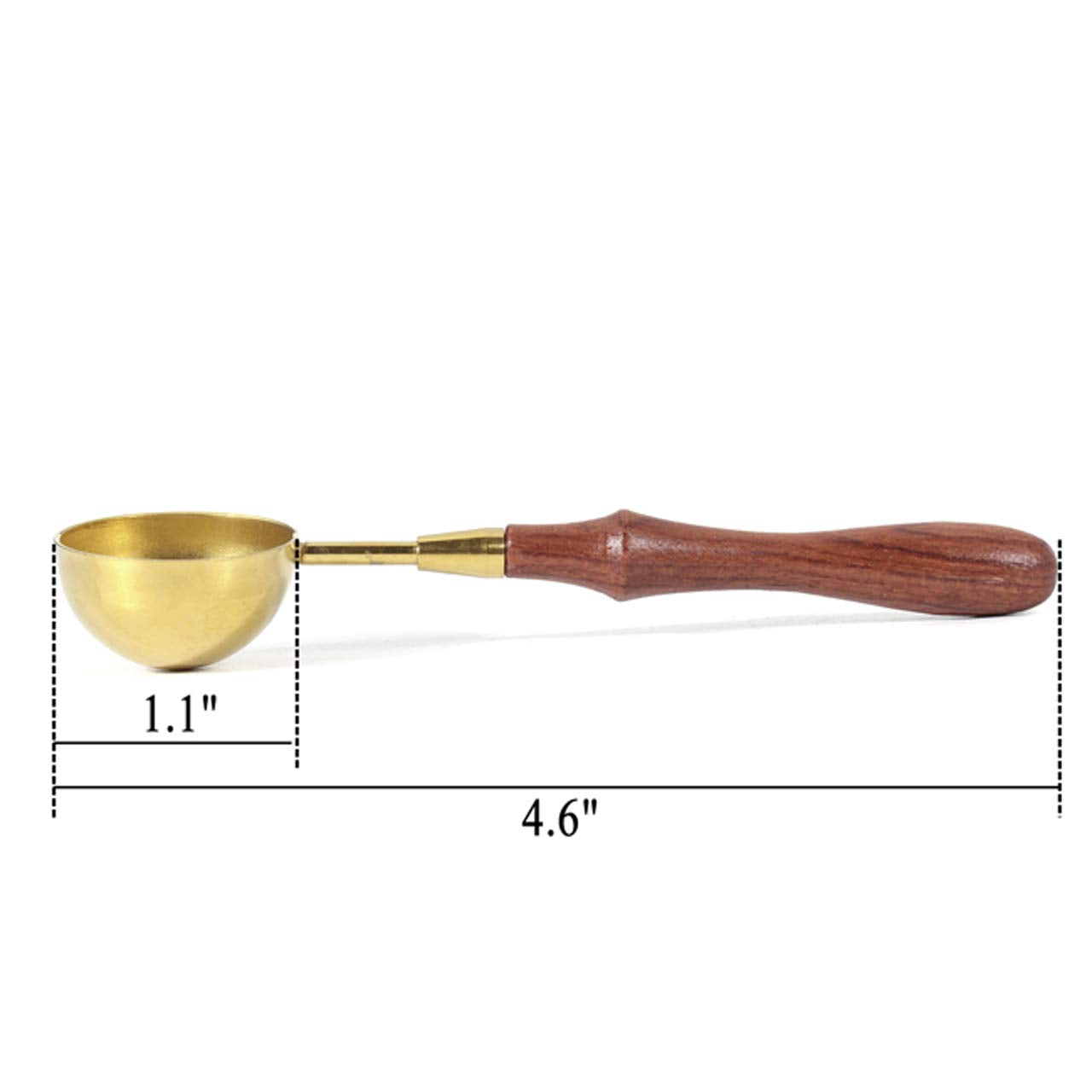 Yoption Rose Wood Wax Seal Warmer with Melting Spoon Kit, Wax Sticks, Beads, Furnace Tool Stove Pot (#1)