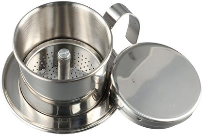 Stainless Steel Vietnamese Drip Coffee Filter Maker, Pot Infuser for Home, Office, Traveling