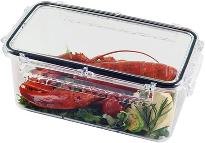 Crystal Lock Airtight Food Storage Containers Set with Lids | BPA-Free Meal Prep Container | Leak-Proof Kitchen Fridge