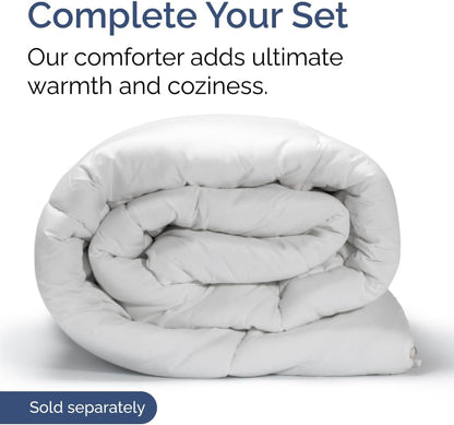 Ultra Soft Twin Size 3 Piece Sheet Set by [Brand Name] - Cooling, Wrinkle-Free Bedding - Fits 8-16 Inch Mattresses - Breathable, Hotel Luxury in Bright White