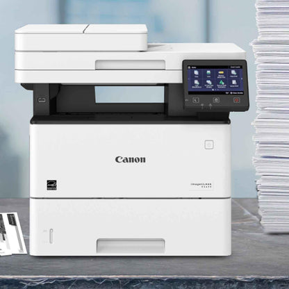 Canon imageCLASS D1620 - Monochrome Duplex Wireless Laser Printer, Multifunction With Scanner, Copier, Automatic Document Feeder, 3 Year Limited Warranty, 45 PPM, White