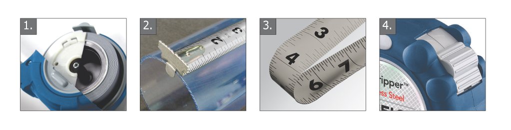 Stainless Steel Tape Measure, 1 Inx16 ft