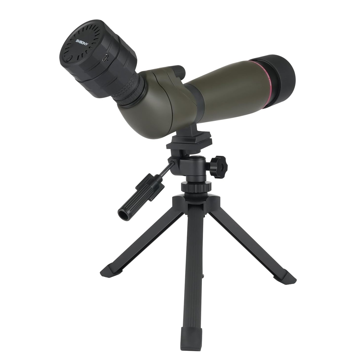SVBONY SV13 Spotting Scope with SC002 WiFi Camera for Digiscoping, Waterproof & Fofproof, 20-60x80mm Long Range Spotter Scope for Wildlife Observation, Bird Watching