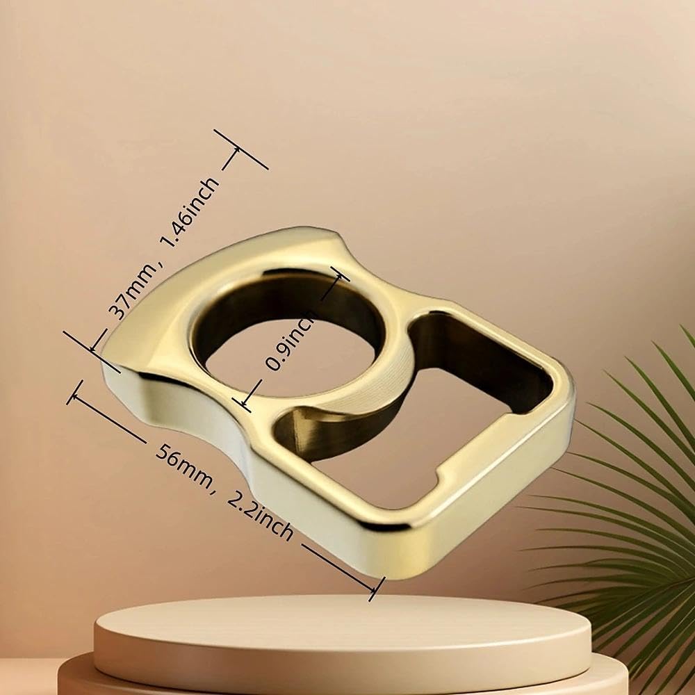 DKUWBJAS Beer Bottle Opener: Handcrafted in Brass Copper, Parties Accessory for Opening Beer Tops (Gold)