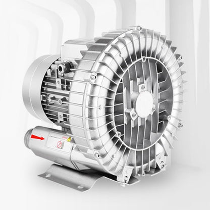 Regenerative Blower 0.5HP/0.74HP/1.49HP 110v Single Phase, Aluminum Alloy High-Pressure Vortex Ring Blower, Industrial Vacuum Pump for Air Blowing(550W/0.74HP)