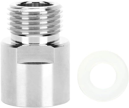 TOPINCN CO2 Cylinder Adapter, Female Thread TR21-4 to Male Thread CGA320 for Soda