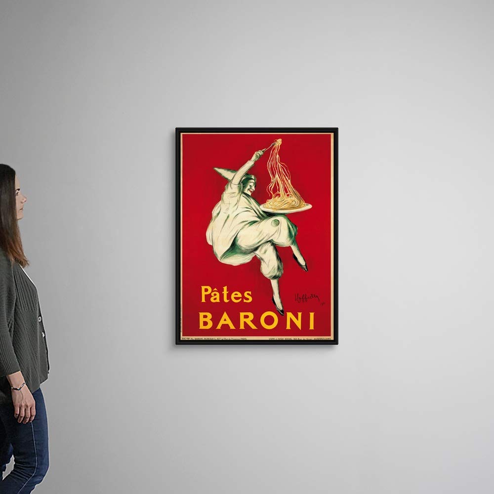 Pates Baroni, 1921 Black Float Frame Canvas Art, Food Artwork