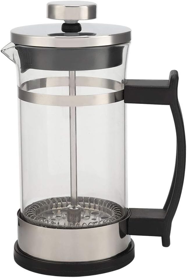 French Press Coffee Maker, Heat Resistant Borosilicate Glass Coffee Press for Kitchen, Travel, Camping